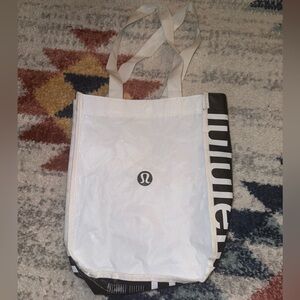 Lululemon White Tote Bag